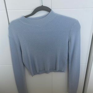 Crop turtleneck long sleeve